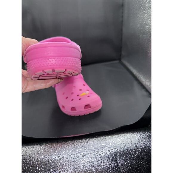 Crocs All Terrain Bubblegum Pink Mens 7 Womens 9 Classic Clogs Charms Shoes - Picture 4 of 11